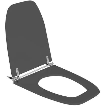 Imagem de Assento Sanitário Poliéster Scala Cinza Quartzo Para Vaso Ideal Standart