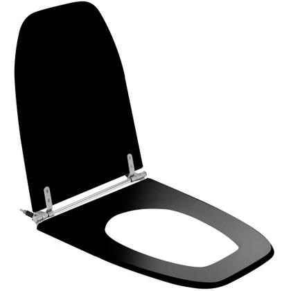 Imagem de Assento Sanitário Poliéster Scala Premium Ebony Para Vaso Ideal Standart