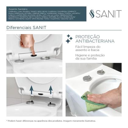 Imagem de Assento Sanitário Premium Termofixo Slim Carrara