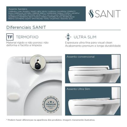 Imagem de Assento Sanitário Premium Termofixo Slim Carrara
