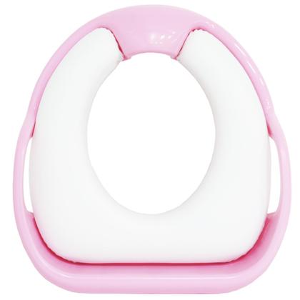 Imagem de Assento Sanitário Redutor Infantil Almofadado Acolchoado com Alça Portátil Rosa Brinqway BW-073RS