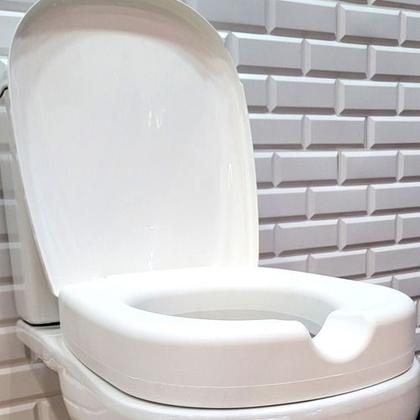 Imagem de Assento Sanitário Retangular Elevado 7,5cm Rígido - Mebuki - Branco