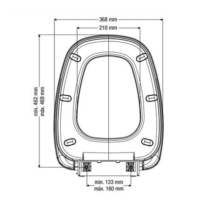 Imagem de Assento Sanitário Retangular Soft Close Monte Carlo Deca