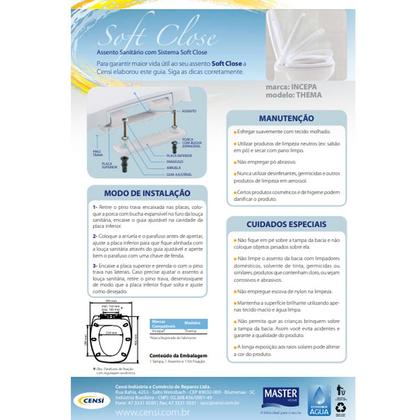 Imagem de Assento Sanitário Retangular Soft Close Monte Carlo Deca