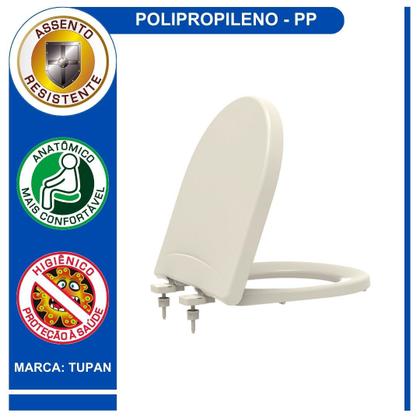 Imagem de Assento Sanitário Soft Close Tupan Celite Riviera Nexo Incepa Neo Polipropileno Anatômico e Resistente
