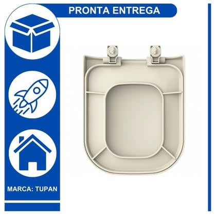 Imagem de Assento Sanitário Soft Close Tupan Deca Quadra Axis Roca Gap Polo Unic Amortecedor Anatômico Polipropileno Branco