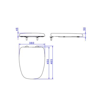 Imagem de Assento Sanitário Termofixo Amortecido Easyclean Monte Carlo Ap816 Branco Deca