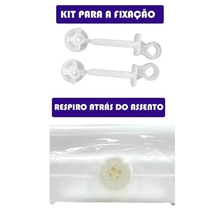 Imagem de Assento Tampa de Vaso Almofadado Quadrado Atlas Primula Sabatini Anturius Versato Cannes Etna Fit