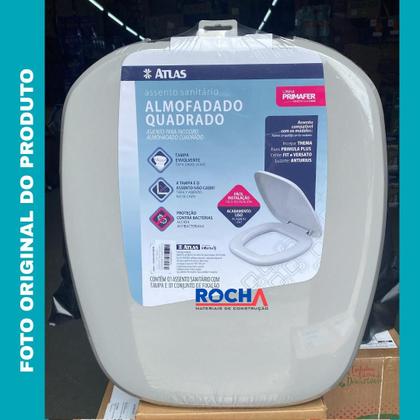 Imagem de Assento Tampa de Vaso Almofadado Quadrado Atlas Primula Sabatini Anturius Versato Cannes Etna Fit