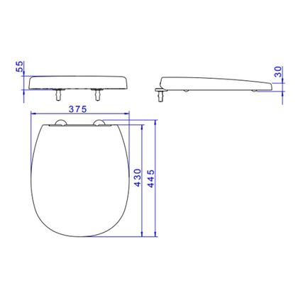 Imagem de Assento Termofixo Slow Close Fast/ Aspen Branco AP.766.17