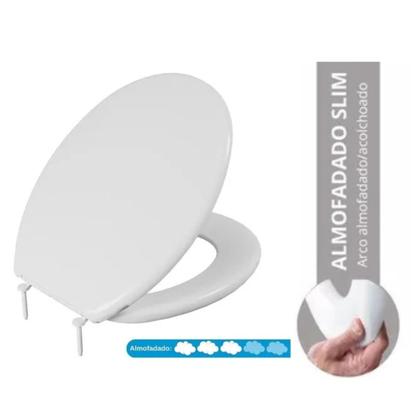 Imagem de Assento vaso sanitário slim almofadado universal oval astra