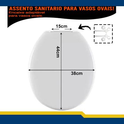 Imagem de Assento Vaso Sanitario Tampa Para Vaso Sanitario Oval Tigre