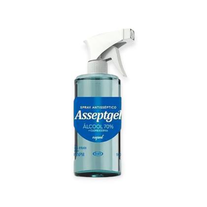 Imagem de Asseptgel spray antisseptico com clorexidina 500ml