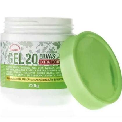 Imagem de Atacado Revenda 5 Gel 20 Ervas Extra Forte Rhenuks 220g