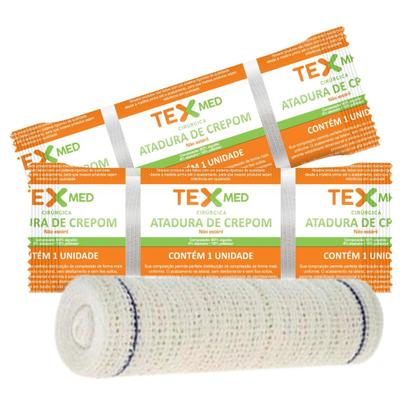 Imagem de Atadura Crepom Faixa Bandagem Elástica 10cm Kit 48 Unidades