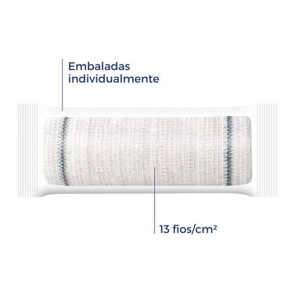 Imagem de Atadura Crepom Faixa Bandagem Elástica 10cm Kit 48 Unidades