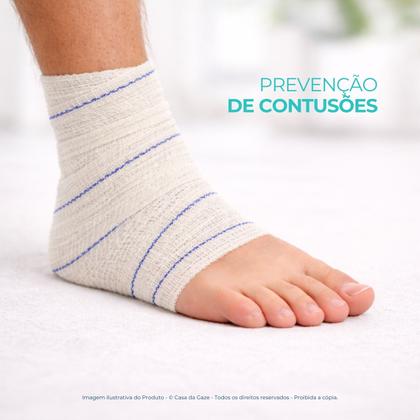 Imagem de Atadura Crepom Faixa Bandagem Elástica 30cm Kit 12 Unidades