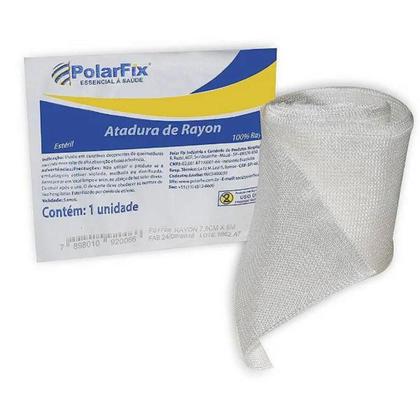 Imagem de Atadura De Rayon Hospitalar Faixa Para Feridas E Queimaduras 7,5cm x 5m