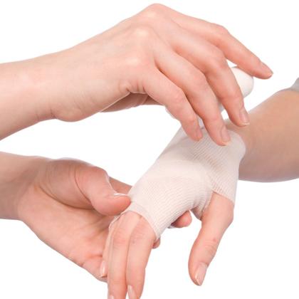 Imagem de Atadura Elástica 10cm x 2,00m Faixa compressão bandagem enfermagem ortopedia varizes