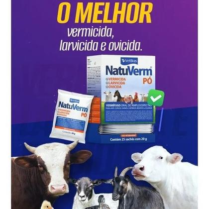 Imagem de Até 10UN Natuverm Vermifugo em pó 20gr - Vetbras