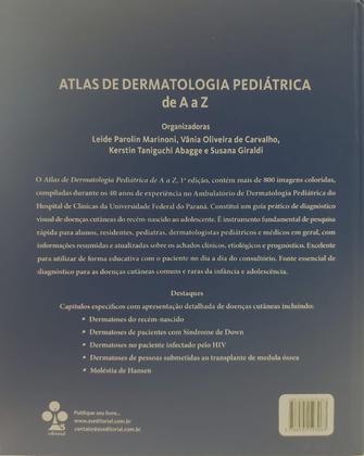 Imagem de Atlas de dermatologia pediatrica de a a z