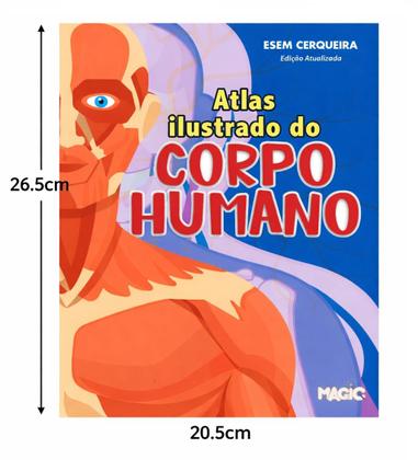Imagem de Atlas Ilustrado do Corpo Humano Livro Escolar Educativo