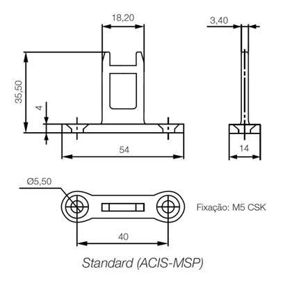 Imagem de Atuador ACIS Metálico para Chave CISS-PI22AE26