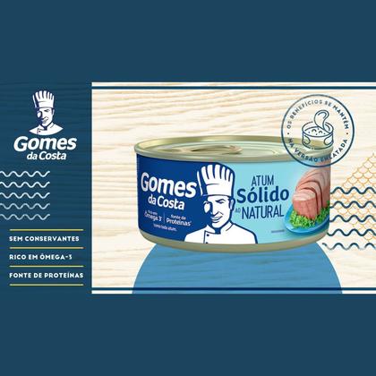 Imagem de Atum Sólido ao Natural Gomes da Costa 170g (12 latas)