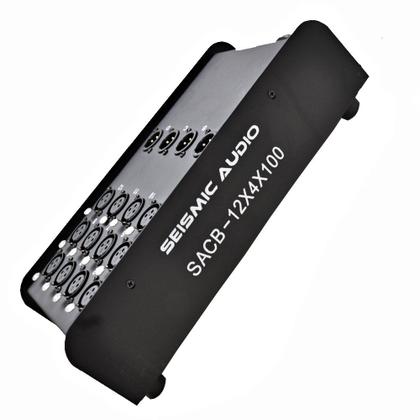 Imagem de Áudio sísmico Snake Cable de 12 canais XLR de 100 pés com divisor