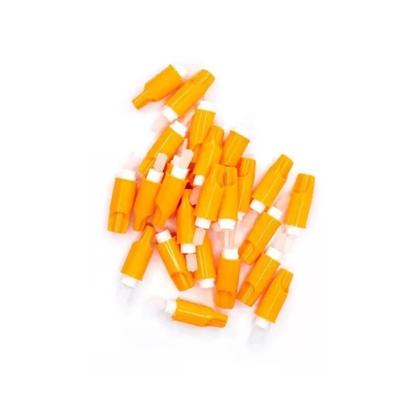 Imagem de Auto Lanceta Mini G-tech 28g Ultrafina c/100 Conforto Cor Branca E Laranja