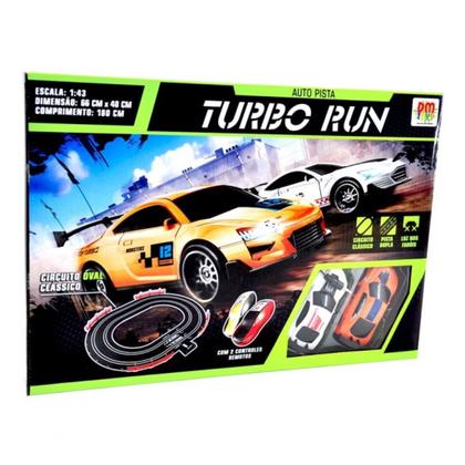 Imagem de Auto Pista Turbo Run Circuito Oval de Corrida Autorama 180cm Dm Toys DMT5890