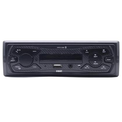 Imagem de Auto Radio Mp3 Player Com Bluetooth Usb Svart S100 Tech One Som Carro