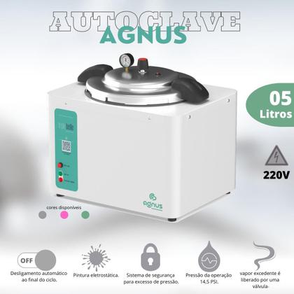 Imagem de Autoclave 5 Litros Agnus Verde Com Anvisa - 220V