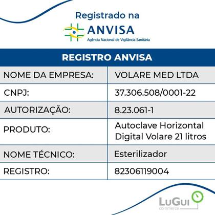 Imagem de Autoclave Digital Agile Plus 21 litros Bivolt  VolareMed