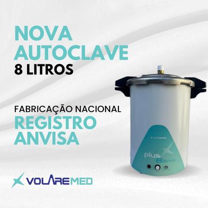 Imagem de Autoclave Profissional 8L 220V Registro ANVISA Volare Plus