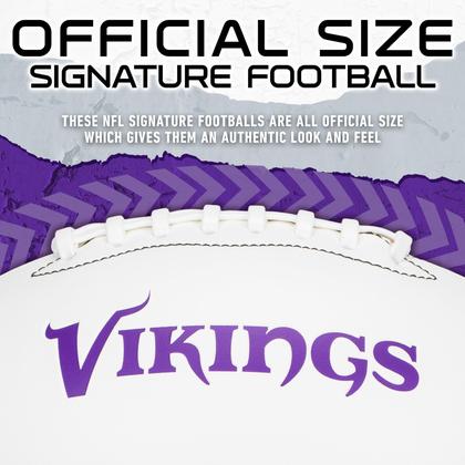 Imagem de Autógrafo de Futebol Franklin Sports NFL Minnesota Vikings