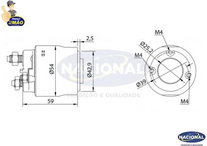 Imagem de Automatico de partida 12v ford courier ecosport escort fiesta focus ka part.valeo - zm498 oem bg3a11391aa 494813