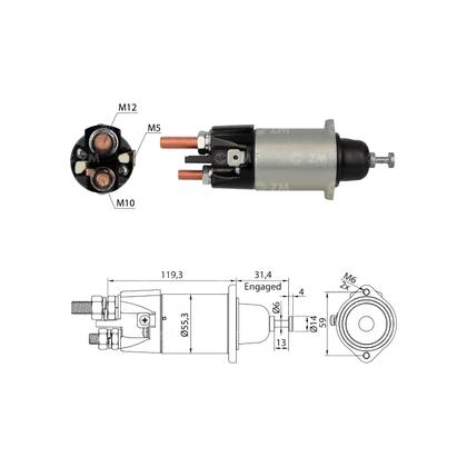Imagem de Automático Partida Mitsubish Mercedes Benz Axor / Atron 24v