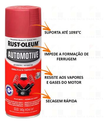 Imagem de Automotivo Alta Temperatura Suporta 1093c Rust Oleum