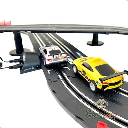 Imagem de Autorama Circuito 3 Em 1 280cm 2 Carros Brinquedo Com Luz