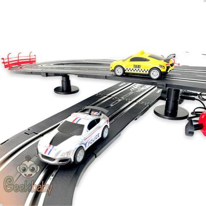 Imagem de Autorama Circuito 3 Em 1 280cm 2 Carros Brinquedo Com Luz