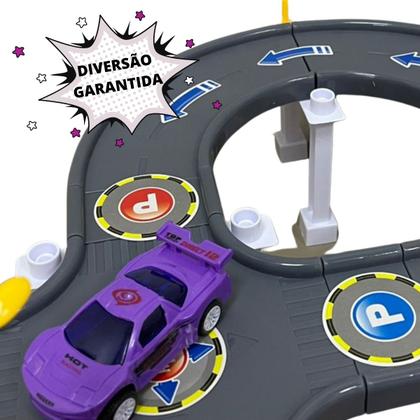 Imagem de Autorama Super Pista Radical Speed Infantil Brinquedo 24 Peças 1 Carrinho Importway BW171
