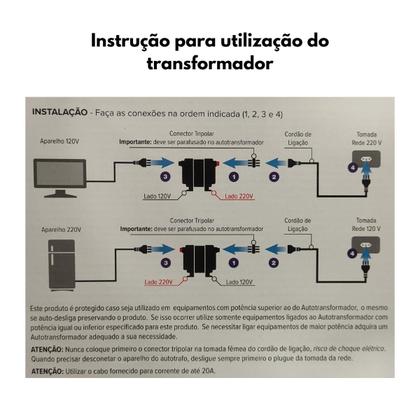 Imagem de Autotransformador 3000VA Tripolar Slim Premium Force Line