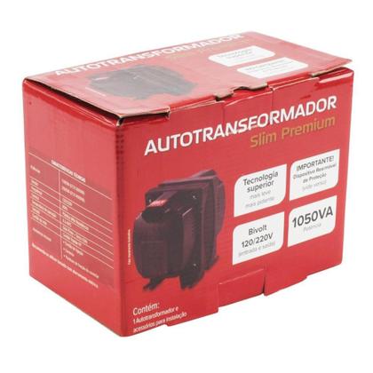 Imagem de Autotransformador Slim Premium Force Line, 1050 VA, Bivolt, Preto - 0131200007