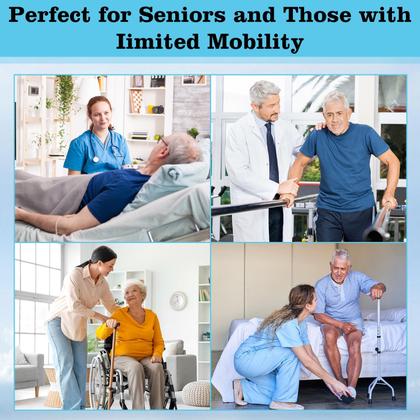 Imagem de Auxiliar de transferência antiderrapante Gait Belt Supergear com 7 alças Aqua