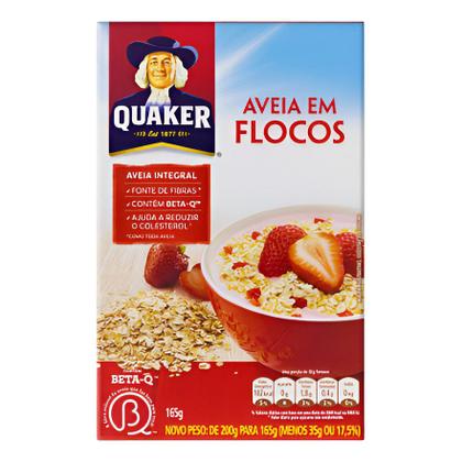 Imagem de Aveia Em Flocos Quaker Aveia Em Flocos Integral Caixa 165 G