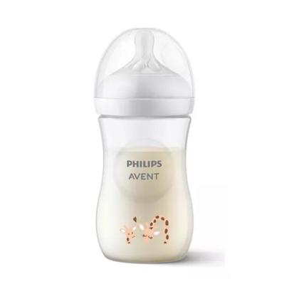 Imagem de Avent Mamadeira Petala 3.0 Girafinha 260ML 1M+ Transparente