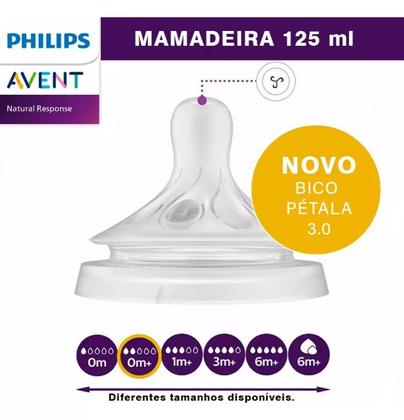 Imagem de Avent Mamadeira Petala 3.0 Girafinha 260ML 1M+ Transparente