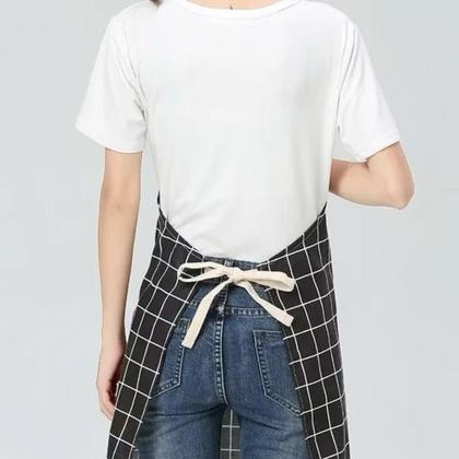 Imagem de Avental Cozinha e Churrasco com Bolso Grande Regulável em Tecido Resistente