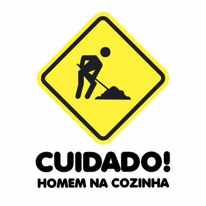 Imagem de Avental Cuidado! Homem na cozinha